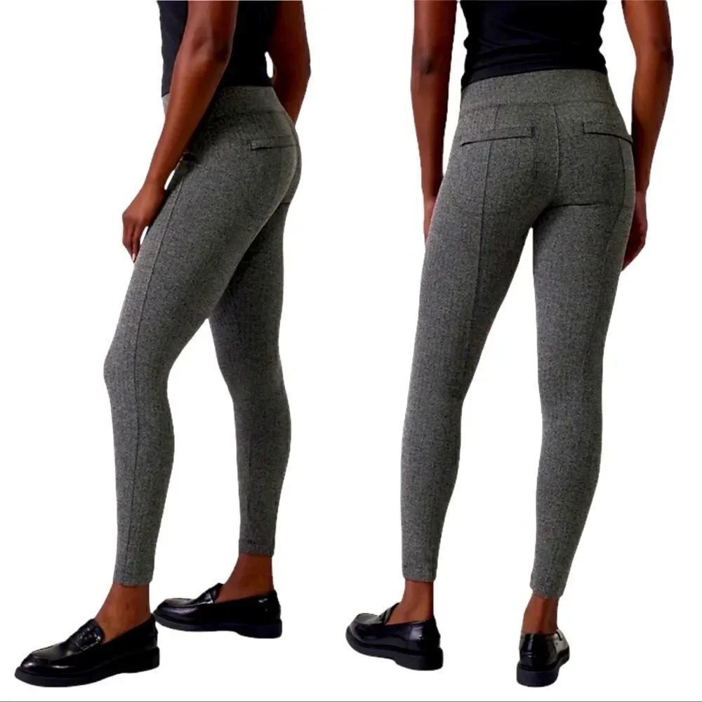 Athleta Delancey Herringbone Tight Abalone Grey XS